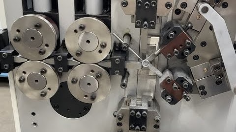 Compression spring coiled on mult-iaxis CNC coiling machine