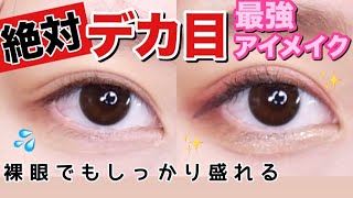 【超詐欺】初心者必見！誰でもできる私流のデカ目メイクの秘密を紹介したよ！
