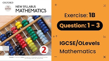Ex: 1B Question no: 1- 3 | Oxford New Syllabus Mathematics 7th Edition | Urdu/Hindi | Mathcademy