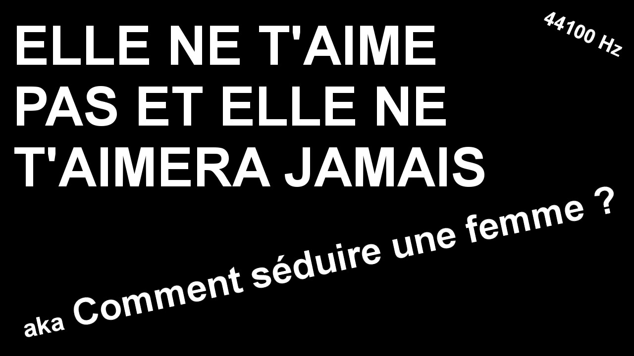 La Femme Elle Ne T Aime Pas Lyrics
