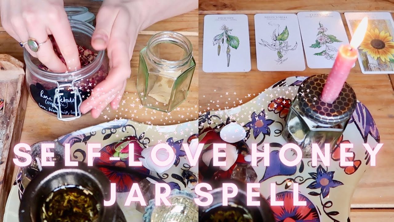 SELF-LOVE HONEY JAR SPELL | CANDLE MAGICK | GREEN WITCH SPELL | WITCHCRAFT | EMILY'S TAROT MAGICK
