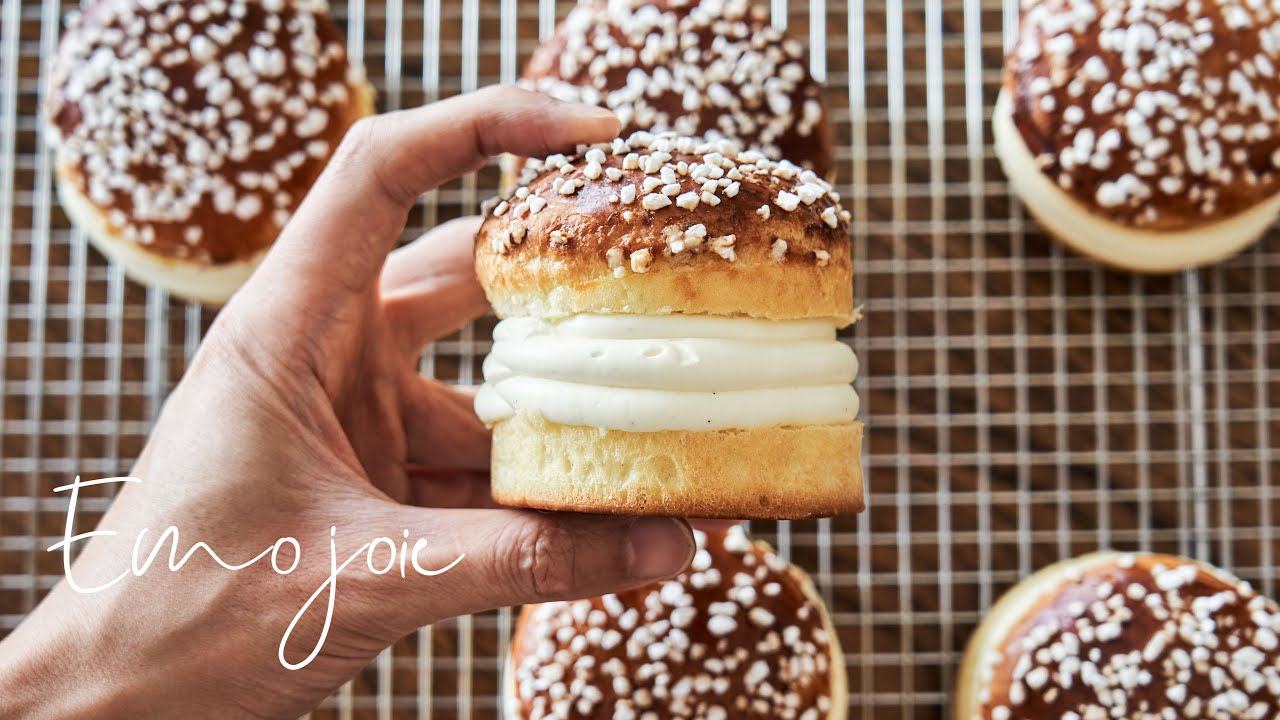 صورة فيديو : 【French Pastry"Tropezienne"】Brioche Sandwich with Plenty of Cream