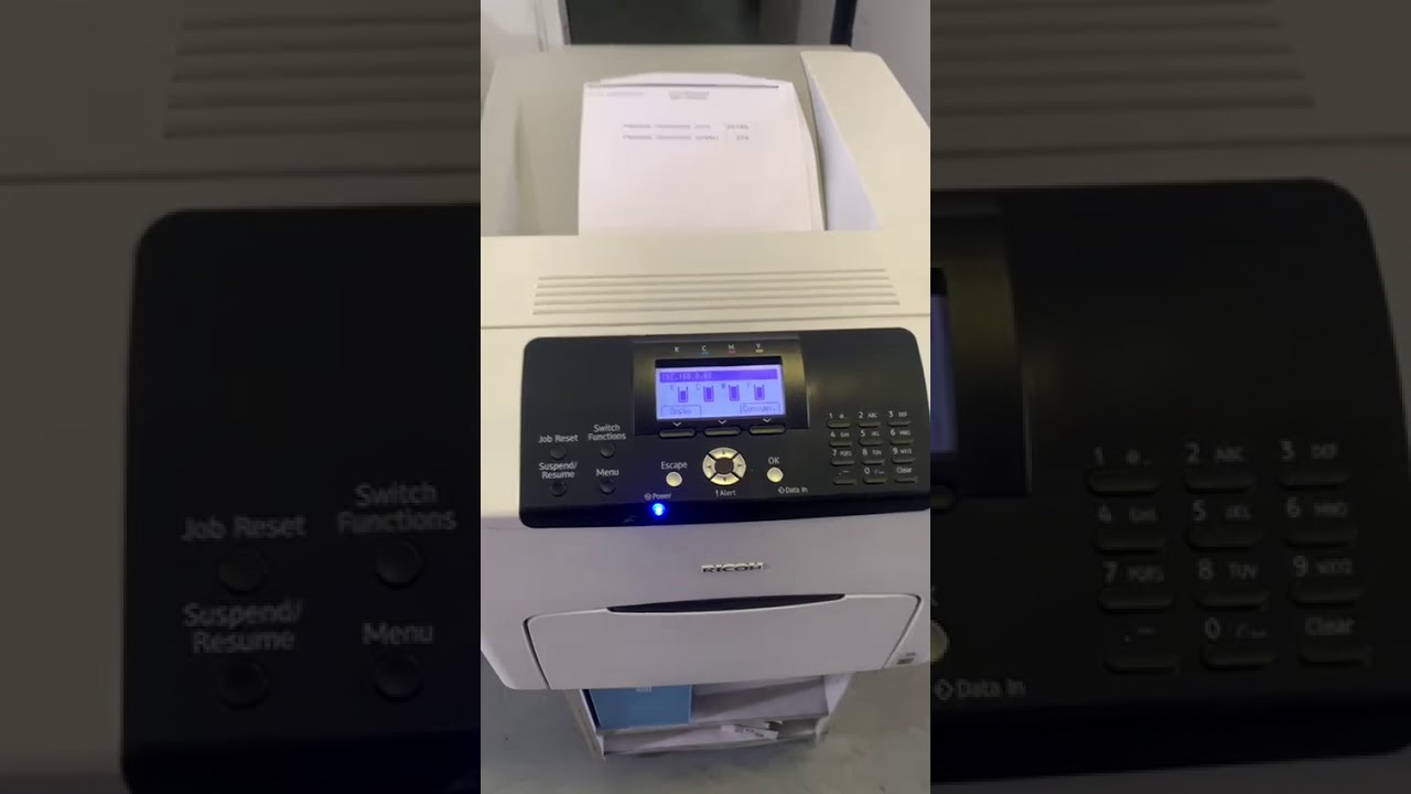 Configurando IP na Ricoh SP C430 YouTube