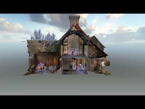 Terra Measurement Arena4D animation - vertical section of house