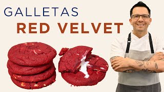 GALLETAS RED VELVET las más tentadoras y fáciles