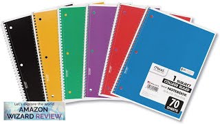 Mead Spiral Notebooks 6 Pack 1 Subject College Ruled Paper 7-1/2 x Review