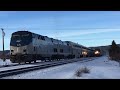 Eastbound California Zephyr & 13th Winter Park Express of 2026 make their stops at Fraser, CO (WIP)