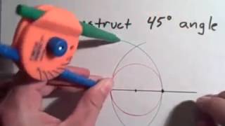 Construct a 45 angle