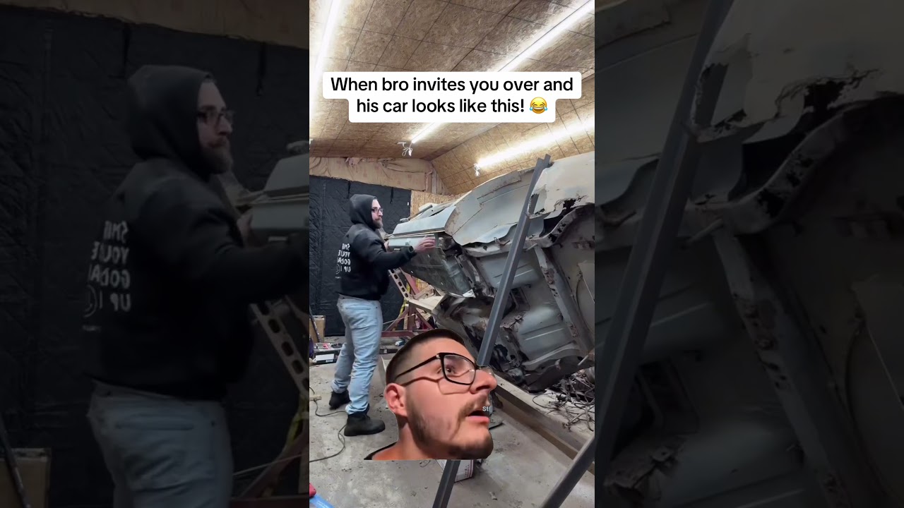 Когда чувак приглашает тебя в гости, а его машина выглядит вот так! 😂 