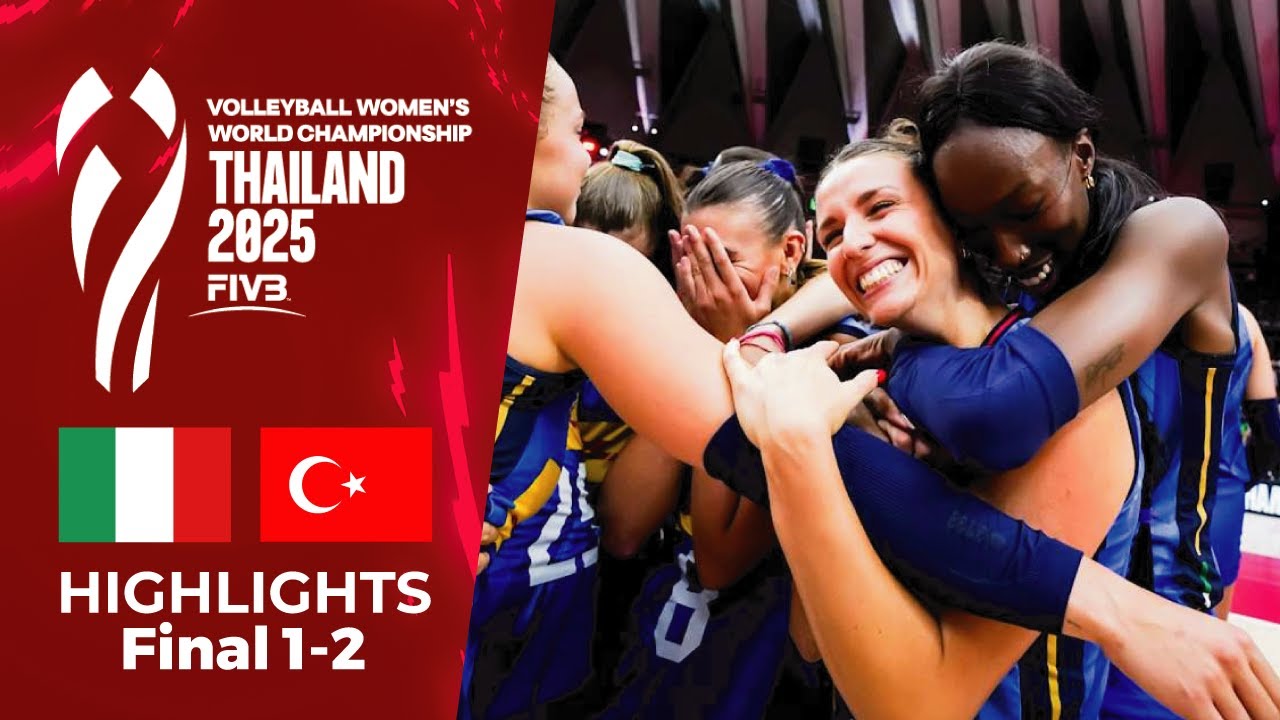 🇮🇹 ITALY vs 🇹🇷 TURKIYE | World Championship Final | Women’s Volleyball 2025 Thailand 🏆🔥 [4K]