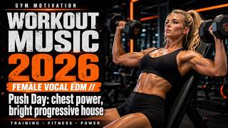 WORKOUT MUSIC 2026  ⚡ Female Vocal EDM Mix for Training & Fitness | PUSH DAY POWER MOTIVATION