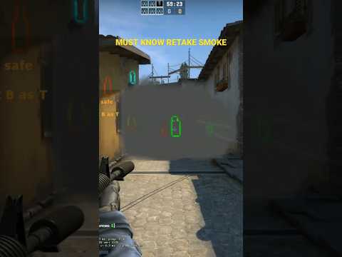 cs go aleksiB AWESOME SMOKE for rotation and retake inferno #csgo #shorts