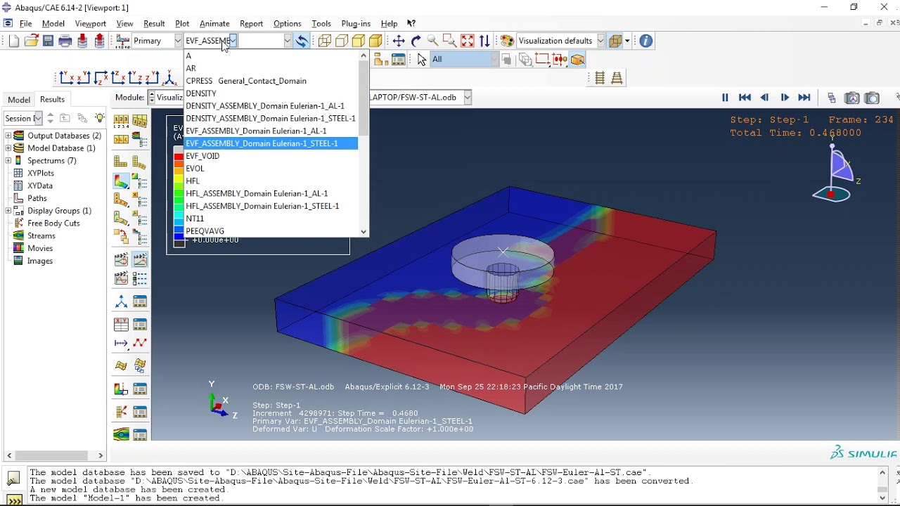 Simulation Friction Stir Welding in Abaqus Step by Step Steel with