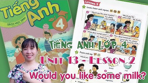 Tiếng Anh lớp 4 - Unit 13 - Would you like some milk? - Lesson 2