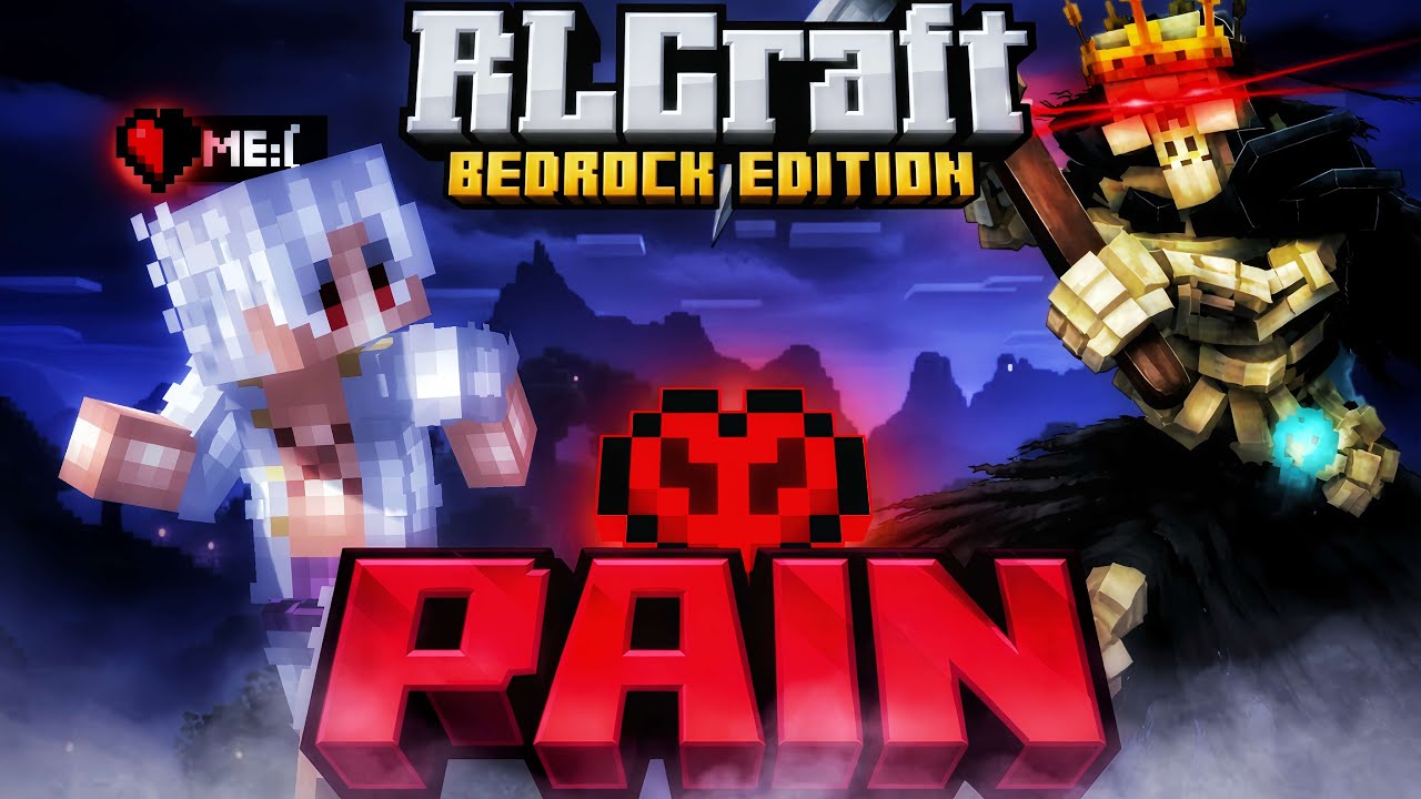 RLCraft Bedrock = PAIN 😈 | Death Grave Loot Kaise Mila 💀