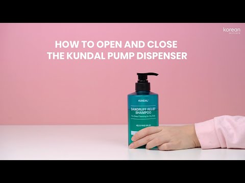How to open and close the KUNDAL pump dispenser? 🧴