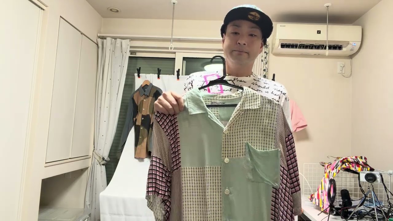 コムデギャルソンオム 田中オム Docking Knit Check Shirt COMME des GARCONS HOMME Keiichi Tanaka 