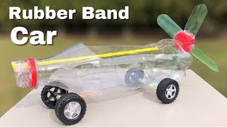 How to Make Rubber Band Powered Car from Plastic Bottle