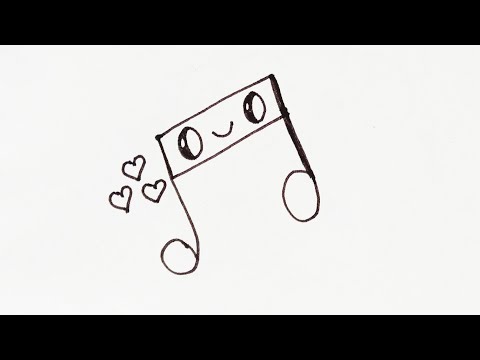 How to Draw Music 🎵 Sign | Easy and Simple Step by Step | Cute