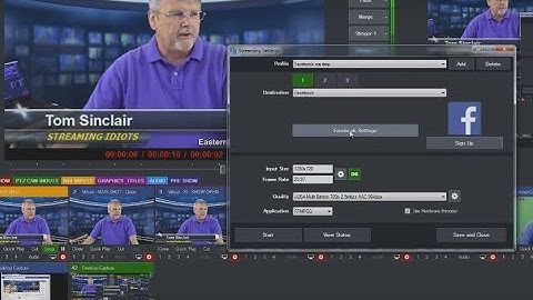 Stream to Facebook Live from vMix? - Yes, New vMix 17 Feature