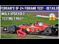 Ferrari tests fias new spray guards ahead of sf24 updates at fiorano circuit  f1 2024