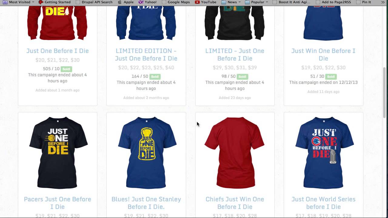 Tee Cash Kit - Ready Made Designs