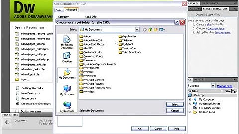 Content Management System with Dreamweaver CS4, PHP, MySQL and FCKEditor - Video 4
