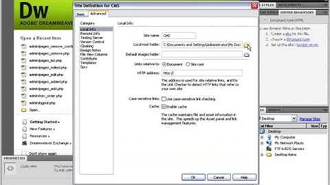 Content Management System with Dreamweaver CS4, PHP, MySQL and FCKEditor - Video 4