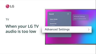 When your LG TV audio is too low screenshot 3