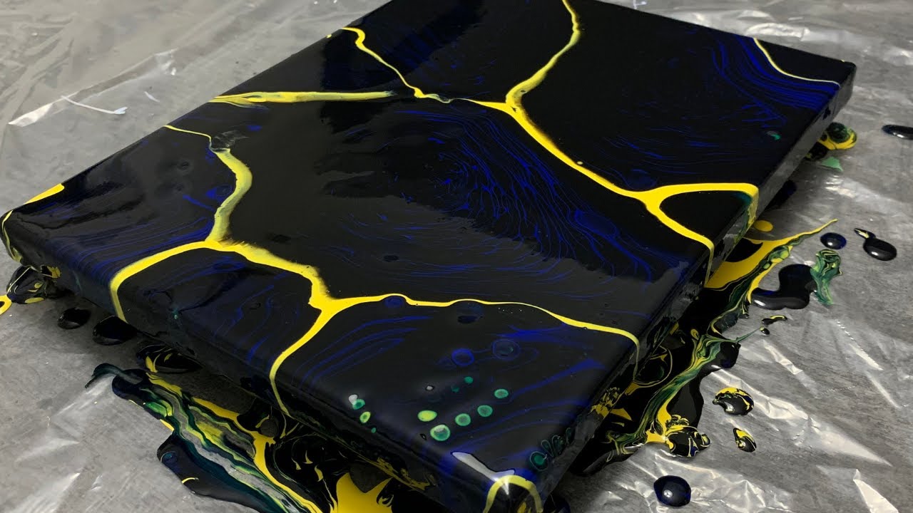 009 Easy Ring Pour! Simple Acrylic Paint Pour Great For Beginners | Abstract Painting & Fluid Art