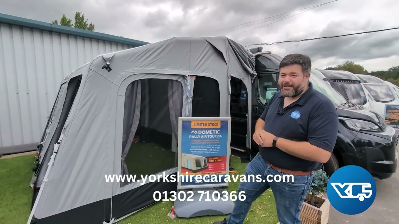 Dometic Rally AIR Tour DA at Yorkshire Caravans & Motorhomes (Driveaway Awning For Motorhomes)
