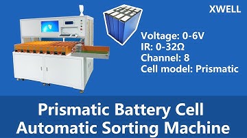 Prismatic battery cell 8 channel automatic sorting machine ocv and ir tester