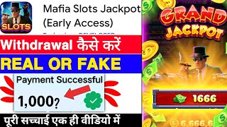 Mafia Slots Jackpot Game Withdrawal | Mafia Slots Jackpot App Real Or Fake | Legit Or Scam | Review screenshot 4
