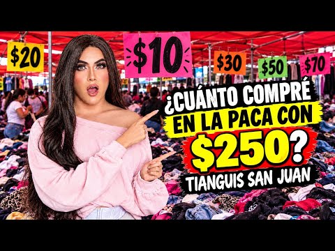 Comprando en la paca del tianguis SAN JUAN ¿VALE LA PENA? | Demi Cervantes