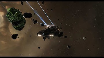 EVE Online: A large mining operation in null