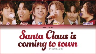 BTS (방탄소년단) - 'Santa Claus Is Coming To Town' - (Color Coded Lyrics)