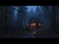 🌧️HEAVY RAIN on Roof for Deep Sleep & Insomnia Relief -🌙⚡ Instant Calm Night Storm for Fast Sleep 😴!