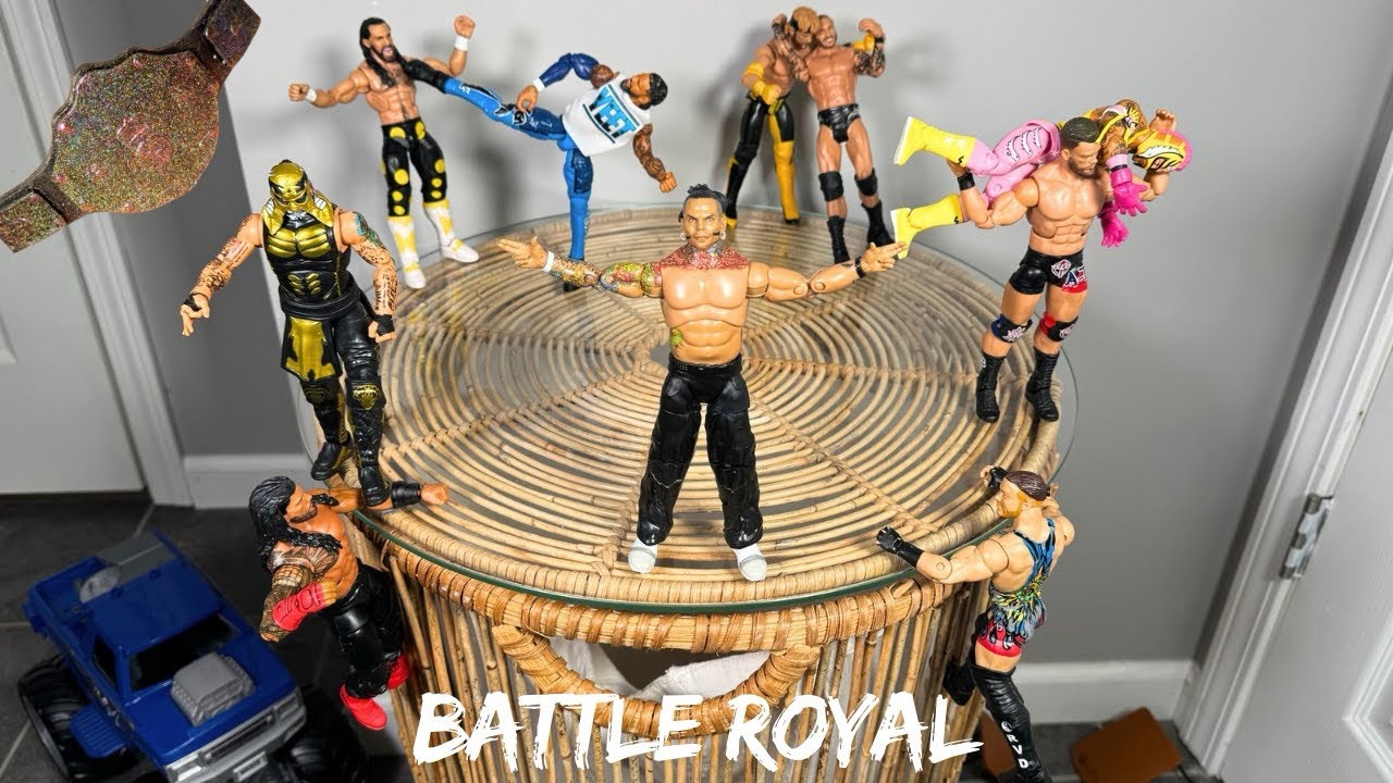 WWE Basket Battle Royal 10 Man Action Figure Match