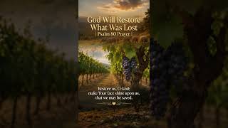 Psalm 80 Prayer | God Will Restore What Was Lost, Revive Your Spirit & Let His Favor Shine Upon You