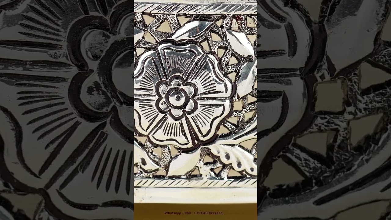 Silver Pooja Flower Basket: A Sacred Splendor | Krishna House Of Silver