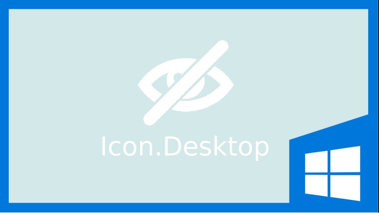 Cara Hide/Unhide Icon Desktop Windows 7/8/10 - YouTube