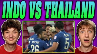 Americans React to Indonesia vs Thailand (AFF Suzuki Cup 2020 1st Leg Highlights)