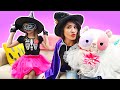 Parti videoları! Ümit ve Zara, Cadılar partisi için kostüm seçip hazırlıyor! Kız oyunu.