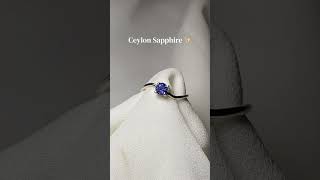 Ceylon Sapphire Handcrafted Silver Ring ✨🤍