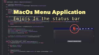 Simple MacOS Menu App Tutorial - Emojis in the status bar