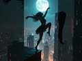 Moonlit Parkour Dance – Graceful Leap #HatsuneMiku #Shorts #Parkour #music