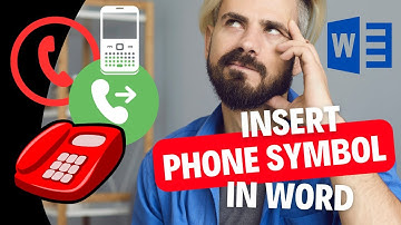 How to Insert Phone Symbol in Word (2 Unique Methods) ☏📞📱
