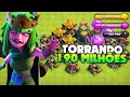 TORRANDO MAIS DE 190 MILHÕES DE RECURSOS EM MEU CV14 ANTES DO CV15 NO CLASH OF CLANS!