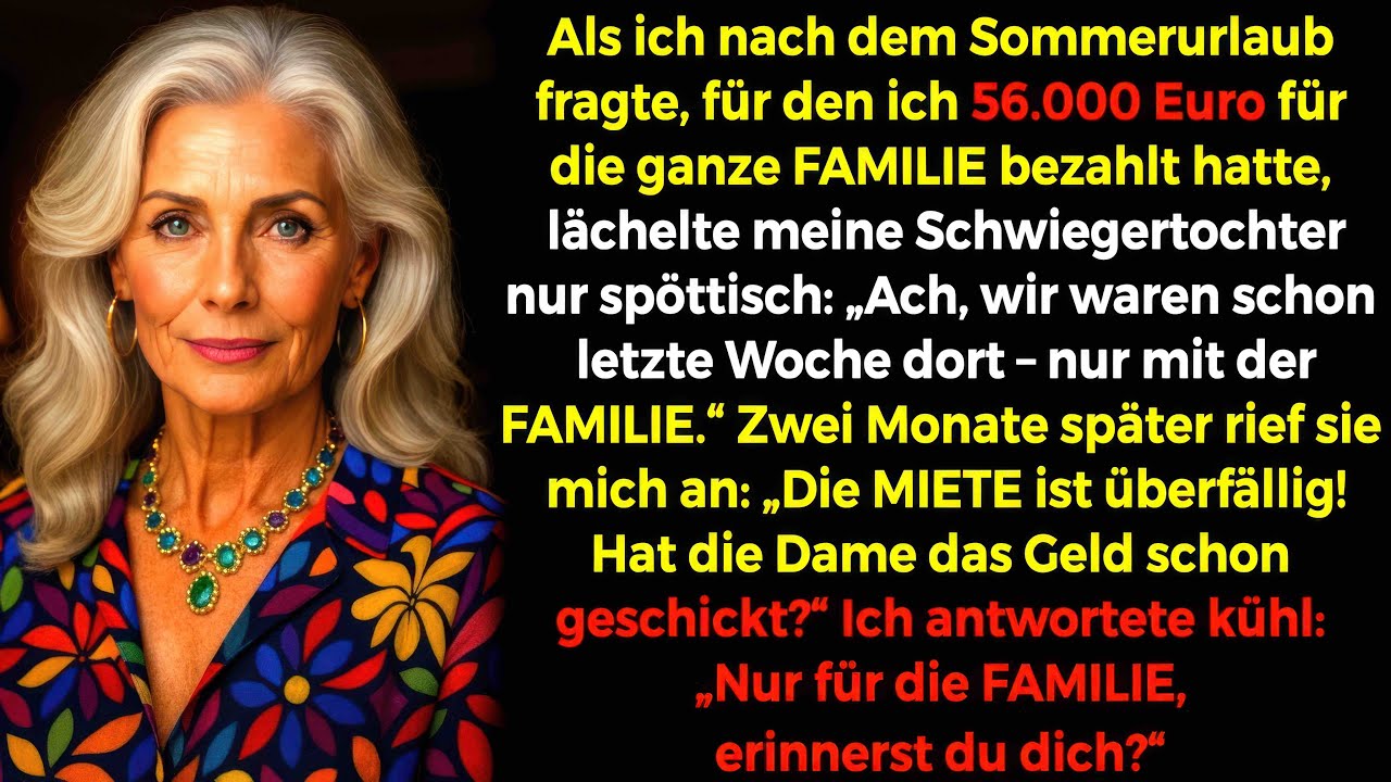 Mein Sohn warnte mich am Telefon mit eisiger Stimme: „Du willst im Alter nicht allein enden, Mama.“ Das war die Antwort auf mein Nein, nachdem ich sechs Jahre lang über 340.000 Euro an meine...