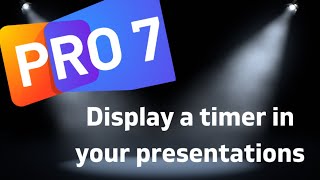Propresenter 7  How to display timers in your presentations
